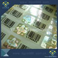 digital code hologram sticker bardcode QR code serial number 3