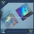 Temper proof easy damage hologram sticker 1