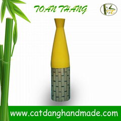 Fashionable bamboo vase for decoration