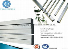 stainless steel rectangular pipe