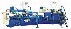 Rotary type Dual-color Plastic-rubber Sole Injection Moulding Machine