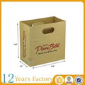 die cut block bottom brown kraft paper bags