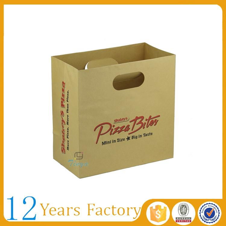 die cut block bottom brown kraft paper bags 2