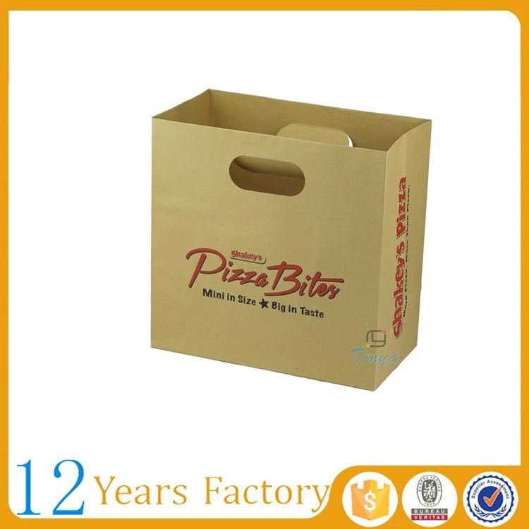 die cut block bottom brown kraft paper bags 3