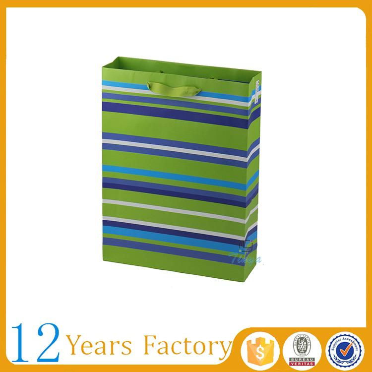 supermarket candy stripe paper bags wholesale 3