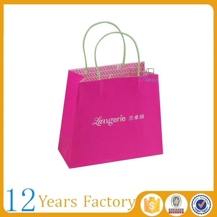 pink elegant gift advertising mini paper bag 2