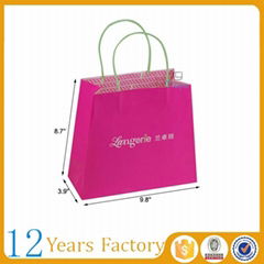 pink elegant gift advertising mini paper bag