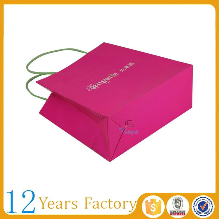 pink elegant gift advertising mini paper bag 4