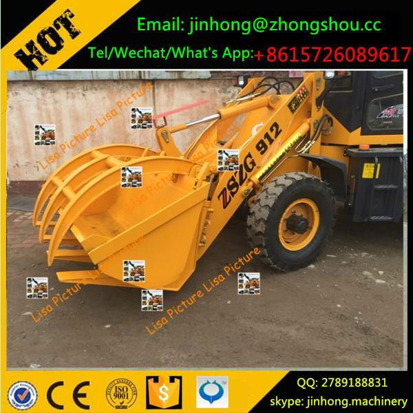 7.4wd 912 mini wheel loader shovel loader with CE