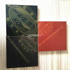 HONGYU melamine black film coated plywood for sale