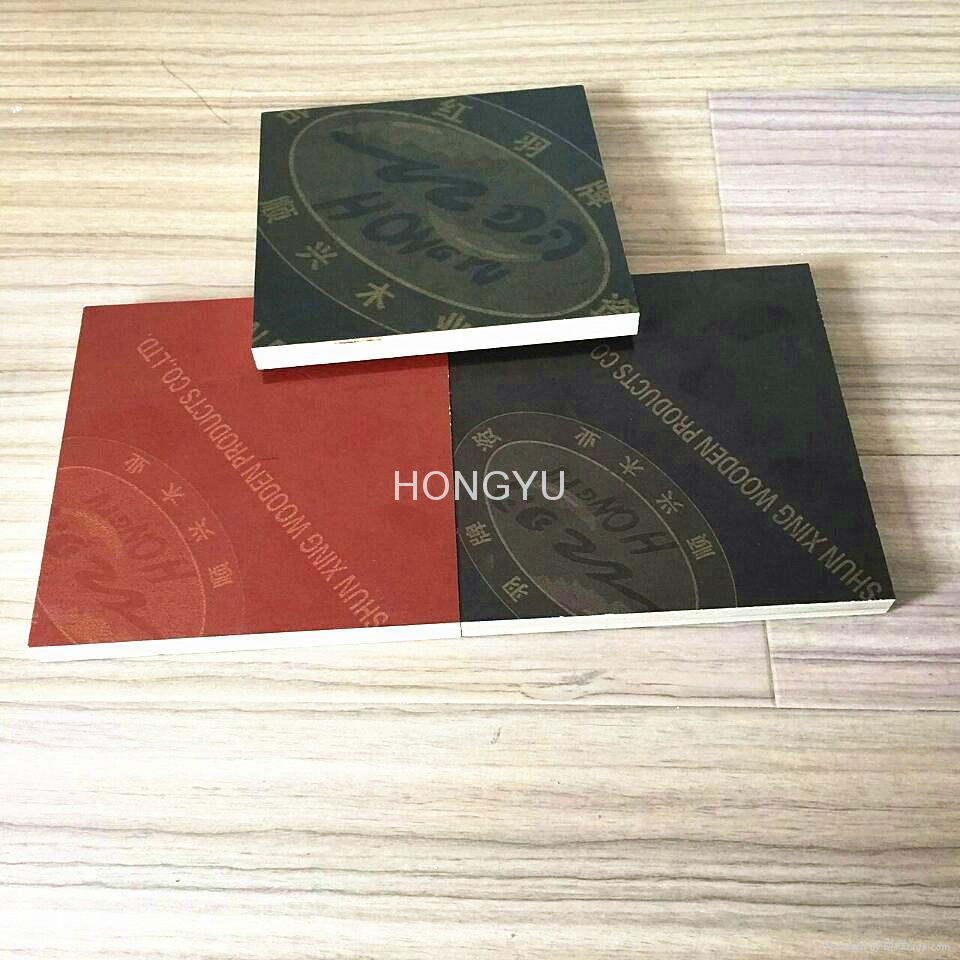 HONGYU melamine black film coated plywood for sale 2