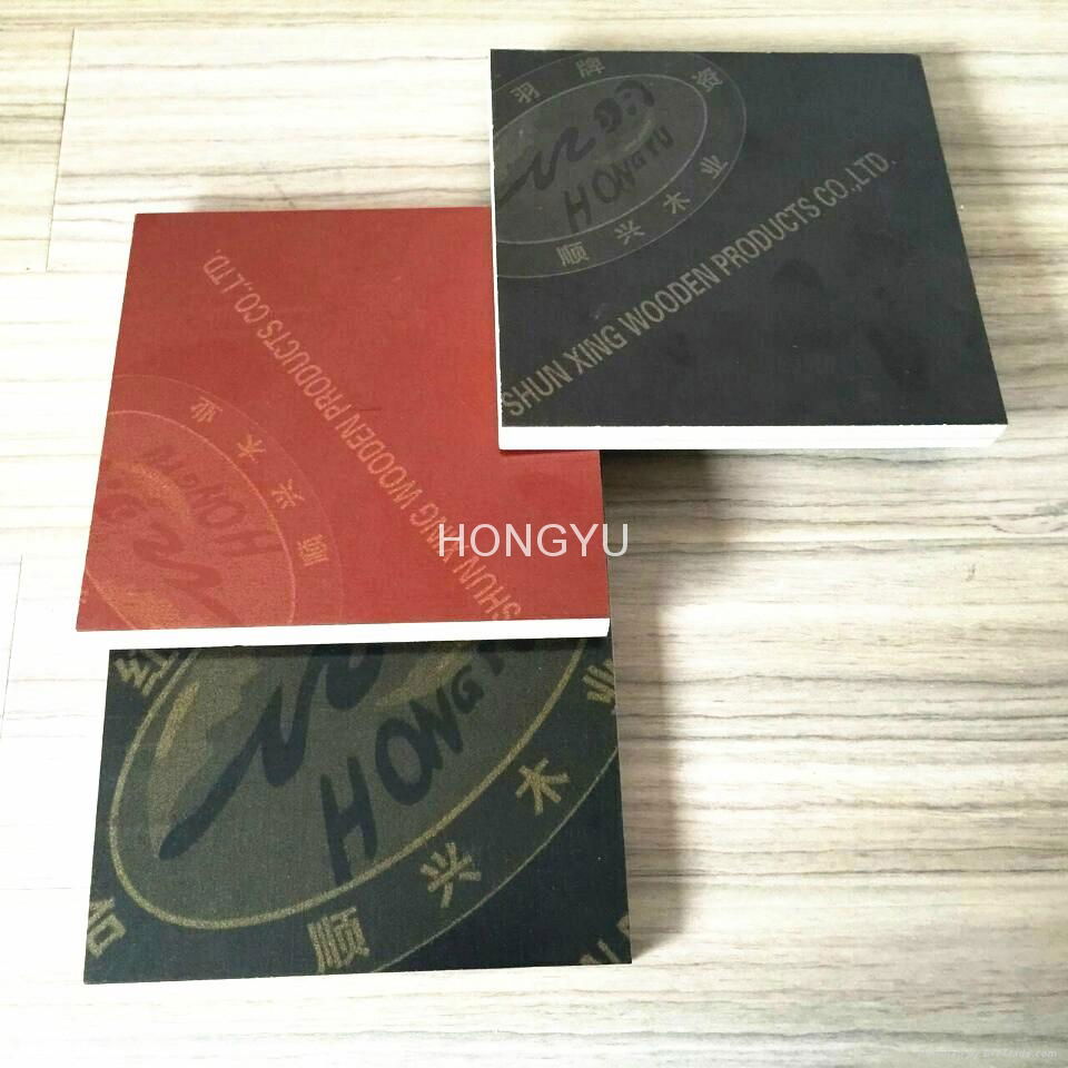 HONGYU melamine black film coated plywood for sale 3