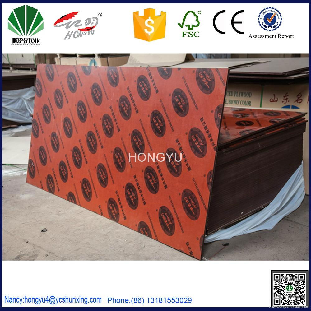 HONGYU 915x1830x15mm 18 mm shutter plywood 4