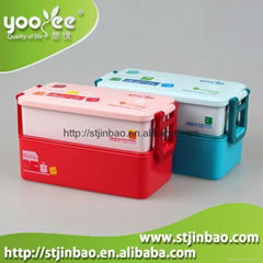 Plastic Bento Lunch Box Two Layer Japan Style