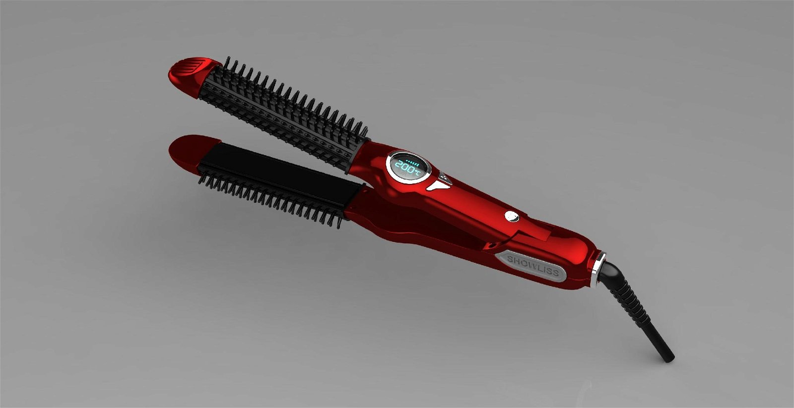 Hot Straightening Irons Come With LCD Display Electric Straight Hair Comb Brush