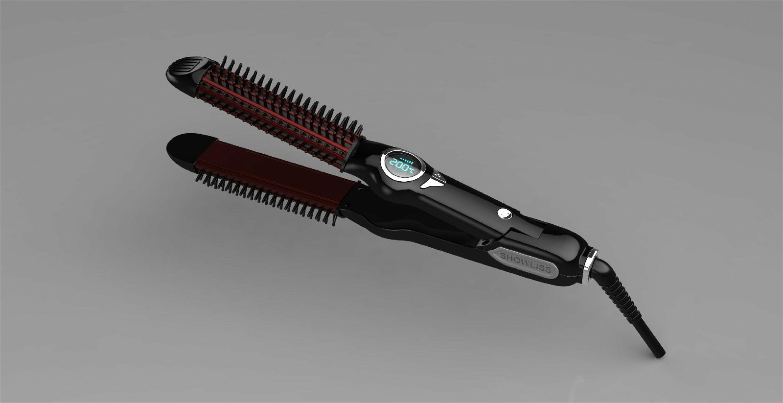 Hot Straightening Irons Come With LCD Display Electric Straight Hair Comb Brush 2