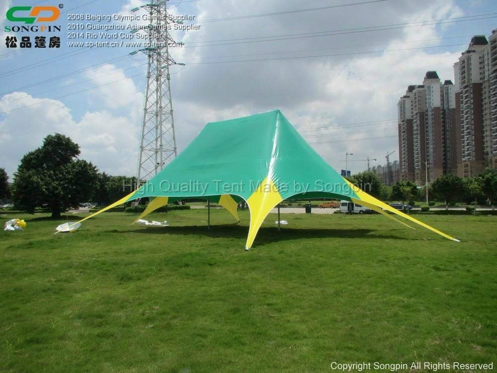 5Size Colorful Double Top Star Tent With Elegant Printing 2
