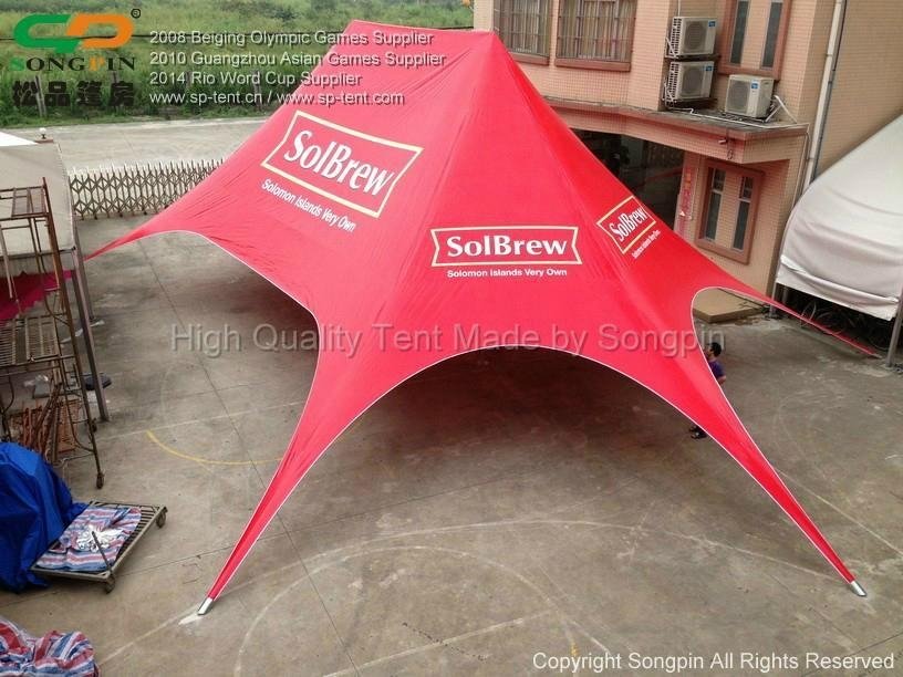 5Size Colorful Double Top Star Tent With Elegant Printing 3