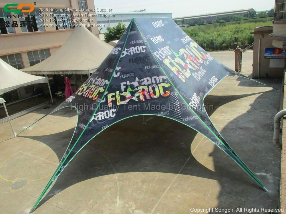 5Size Colorful Double Top Star Tent With Elegant Printing 4