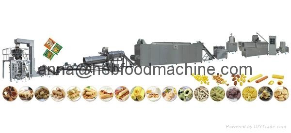 hot sell puffed snack production line