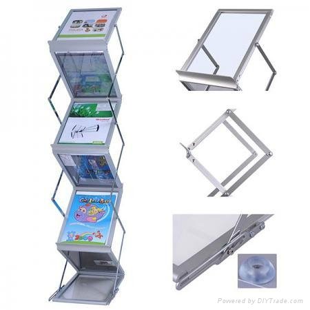 6 layers double sides acrylic brochure holder advertising 3