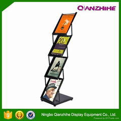 advertising display rack 4 layers iron brochure stand