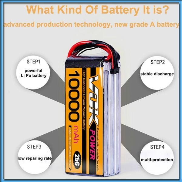 11.1V 25C 10000mAh  lipo battery for rc helicopter and UAV 4