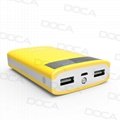 DOCA D563 10000mah power bank showing time and Alarm function 4