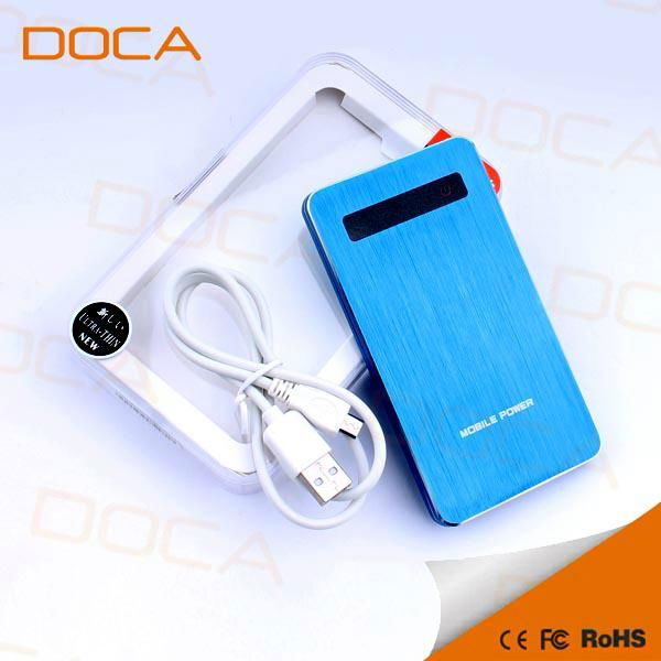 Unique design touch screen external power bank 3000-5000mAh for smart phone 5