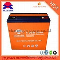 power 20ah 12v electric battery 