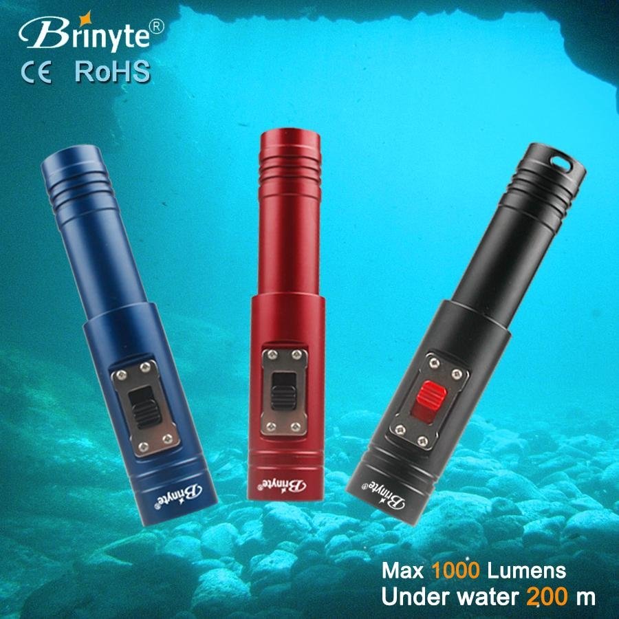 Drinyte Div12 Multicolor Side Magnetic Switch Diving Torch 5