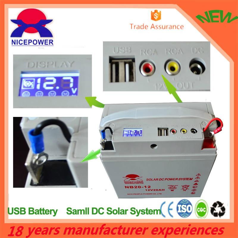 2015 NEW DESIGN USB MULTI  12V 20AH BATTERY 3