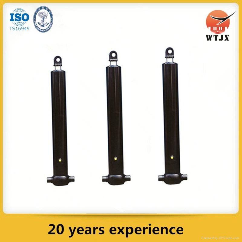 Hyva type multistage telescopic hydraulic ram cylinders for tipper truck