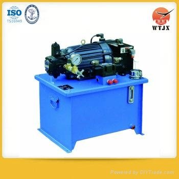 AC or DC hydraulic power unit pack for tipper trailer and lifting system