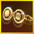 gold plated high quality brass cufflinks 4