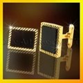 gold plated high quality brass cufflinks 5