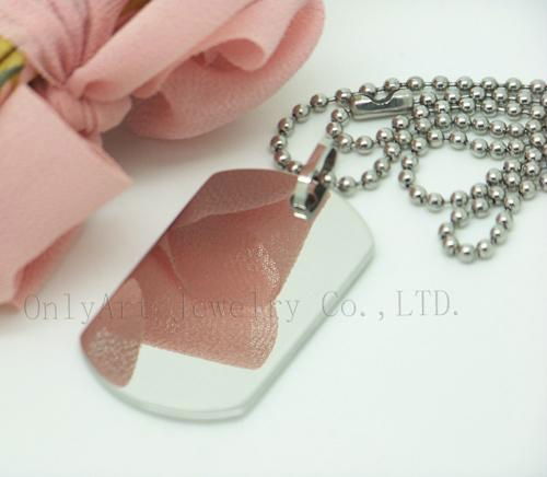 best design mirror polished stainless steel dog tag 5