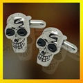 vogue style skull shape cufflinks for men