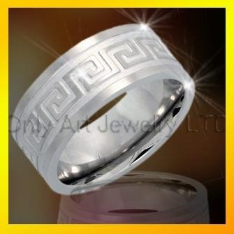 shiny polished  best service stainless steel cross ring 3