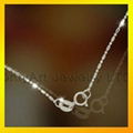 fashion 925 sterling silver bead chain 2