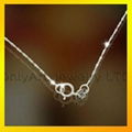 fashion 925 sterling silver bead chain 3