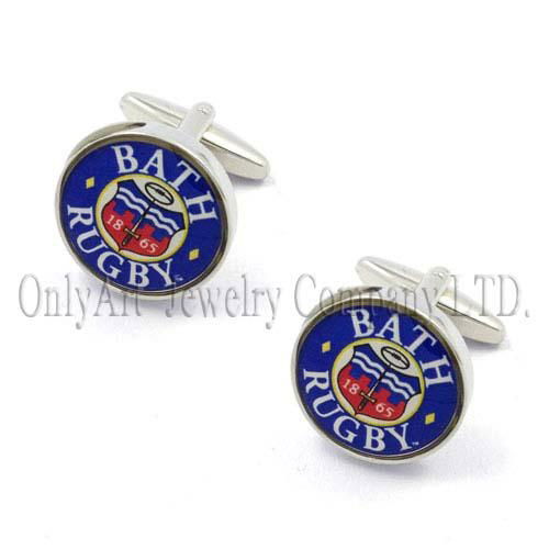 unique design memorable gift transparent enamel custom cufflinks 