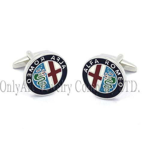 unique design memorable gift transparent enamel custom cufflinks  3