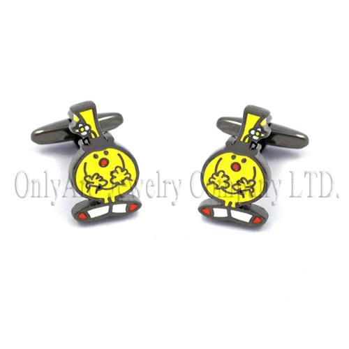 unique design memorable gift transparent enamel custom cufflinks  4