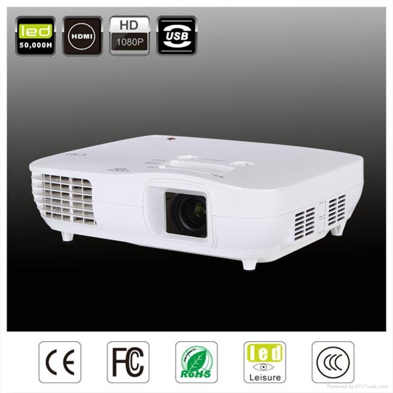 LED projector with 1920*1080 support full HD 1080p 3LED+3LCD 
