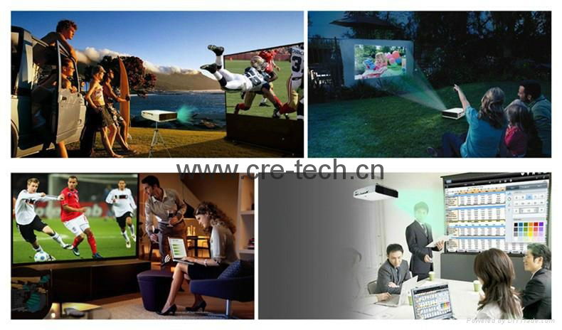 1280*800 support 1080p laser and led projector 100000 contrast smart tv display 4