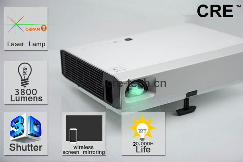 1280*800 support 1080p laser and led projector 100000 contrast smart tv display 3