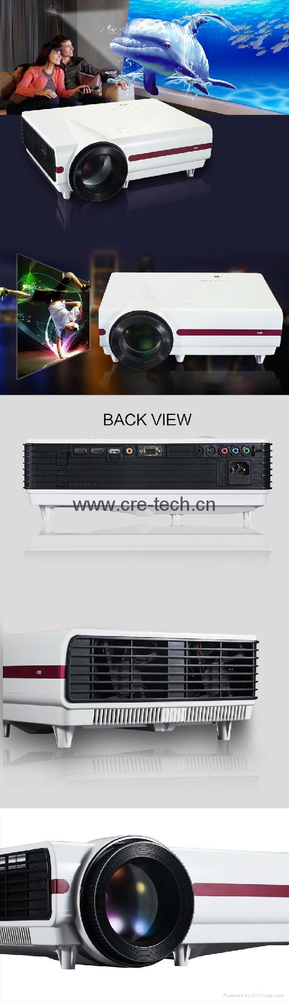 3500 lumens 1280*768 LED LCD projector support 1080p home theater 2