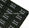 Custom Design Fragile Paper Reminder Stickers Anti-counterfeiting Brittle Securi 2