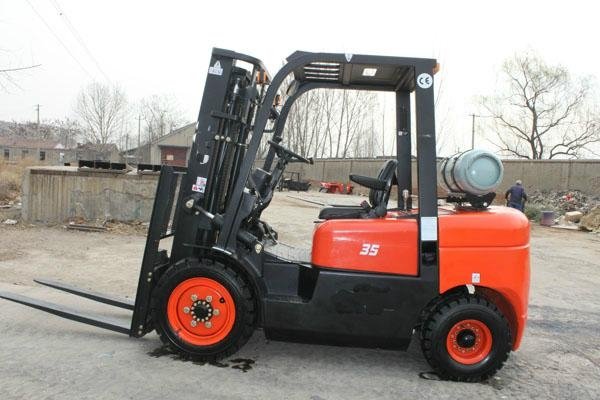  3.5t Gasoline/LPG counter balance forklift with CE for sale 2